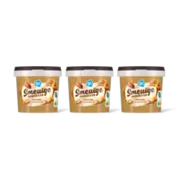 AH Smeuige pindakaas naturel 3-pack