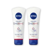 NIVEA 3in1 repair handcreme 24u hydratatie 2pk