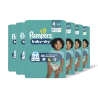 Pampers Baby-dry luiers maat 8 6-pack