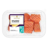AH Excellent Mini gourmet zalmblokjes
