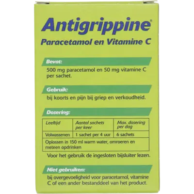 pdp-image-Antigrippine Paracetamol en vitamine C poeder