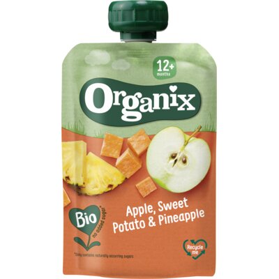 pdp-image-Organix Knijpfruit appel, zoete aardappel 12m+