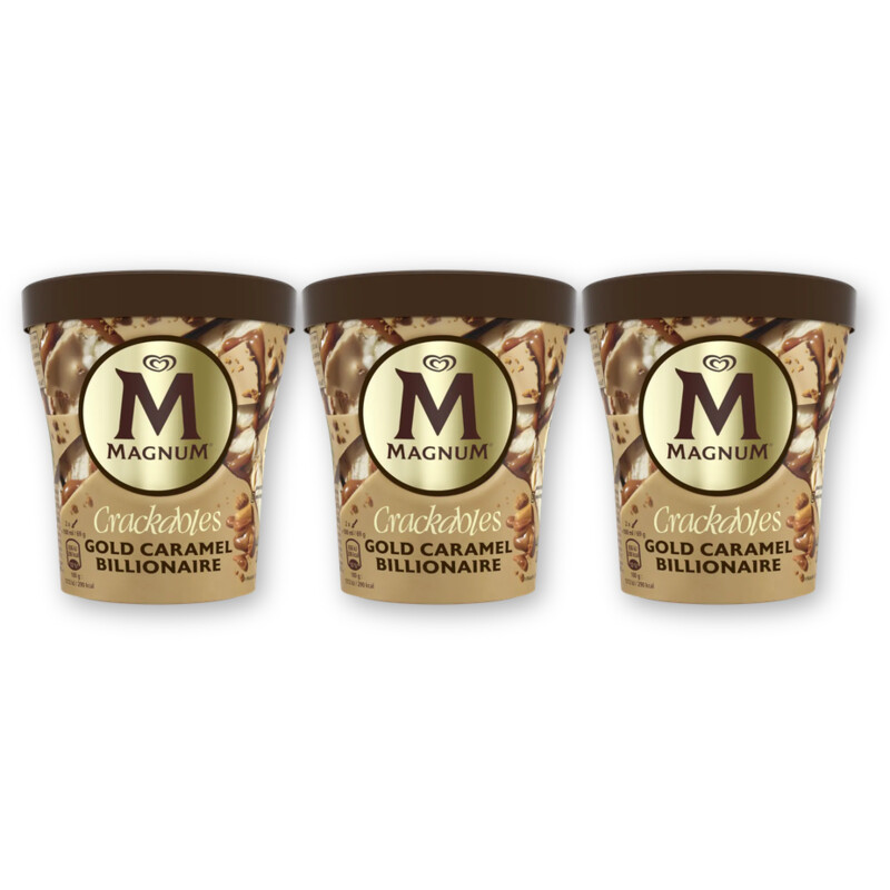 Magnum Double gold caramel billionaire 3-pack