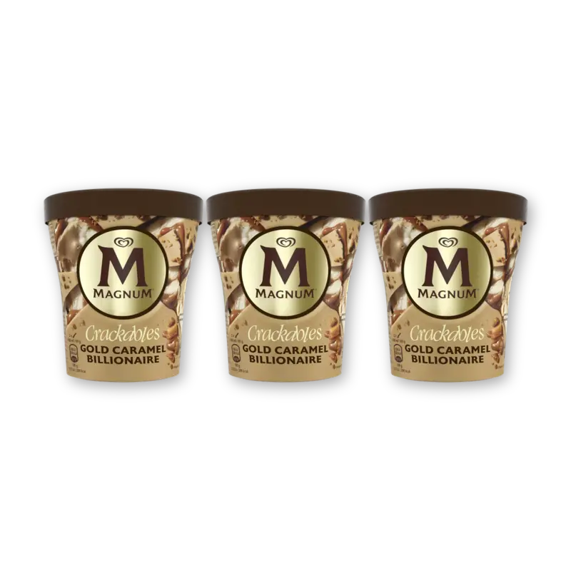 Magnum Double gold caramel billionaire 3-pack