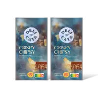Delicata Reep crispy chipsy melkchocolade 2-pack