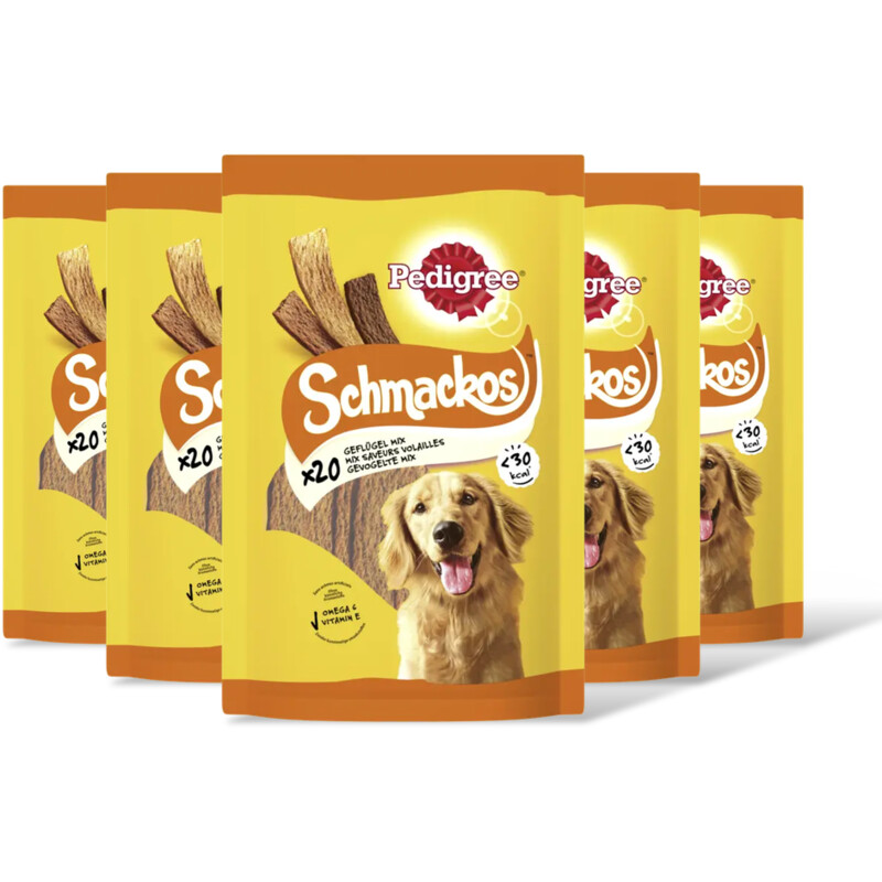 Pedigree Schmackos gevogelte mix 5-pack