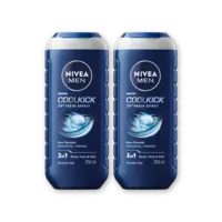 NIVEA Men cool kick shower gel 2-pack