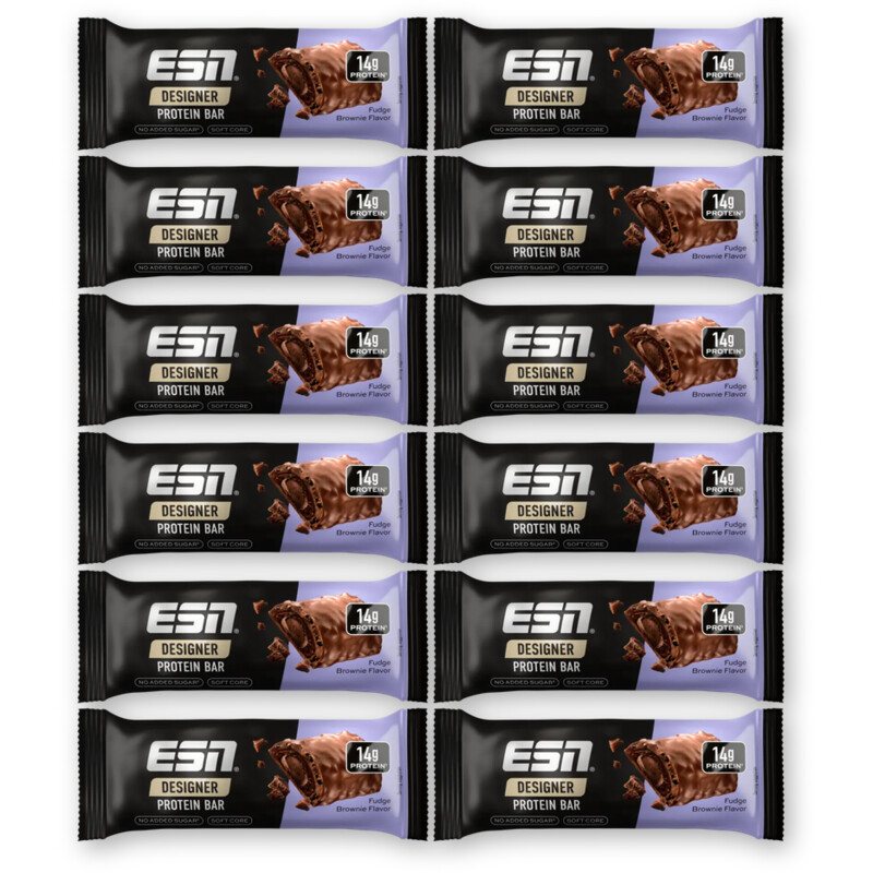 ESN Designer protein bar fudge brownie 12-pk
