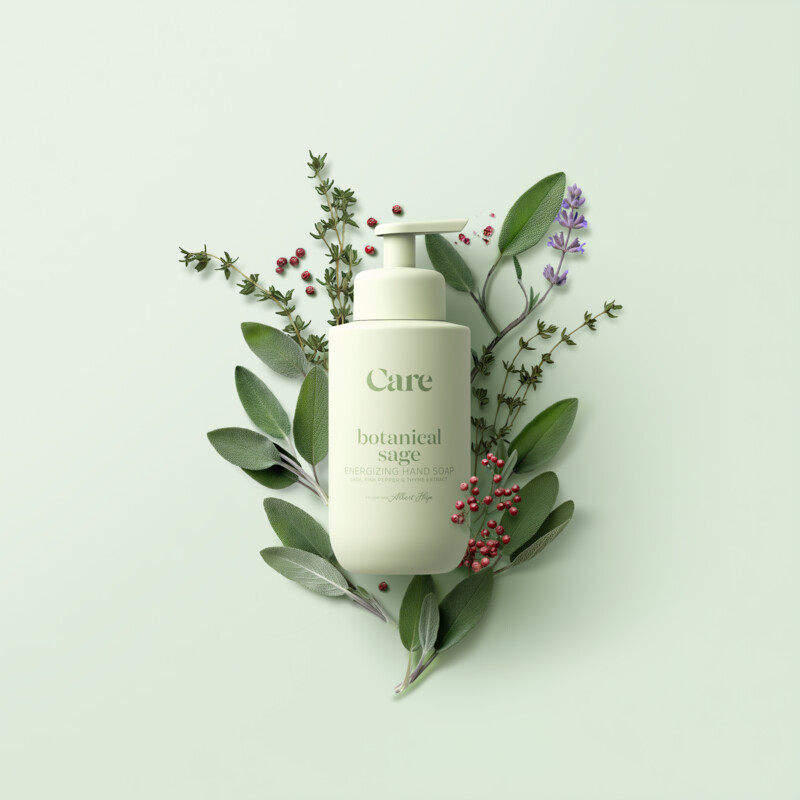 Een afbeelding van Care Botanical sage energizing hand soap