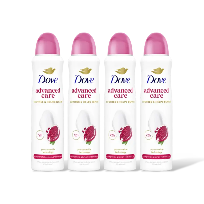 Dove Advanced care pomegranate spray 4-pack