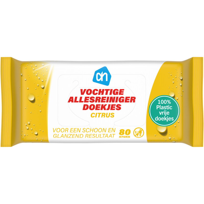 AH Vochtige allesreiniger doekjes citrus