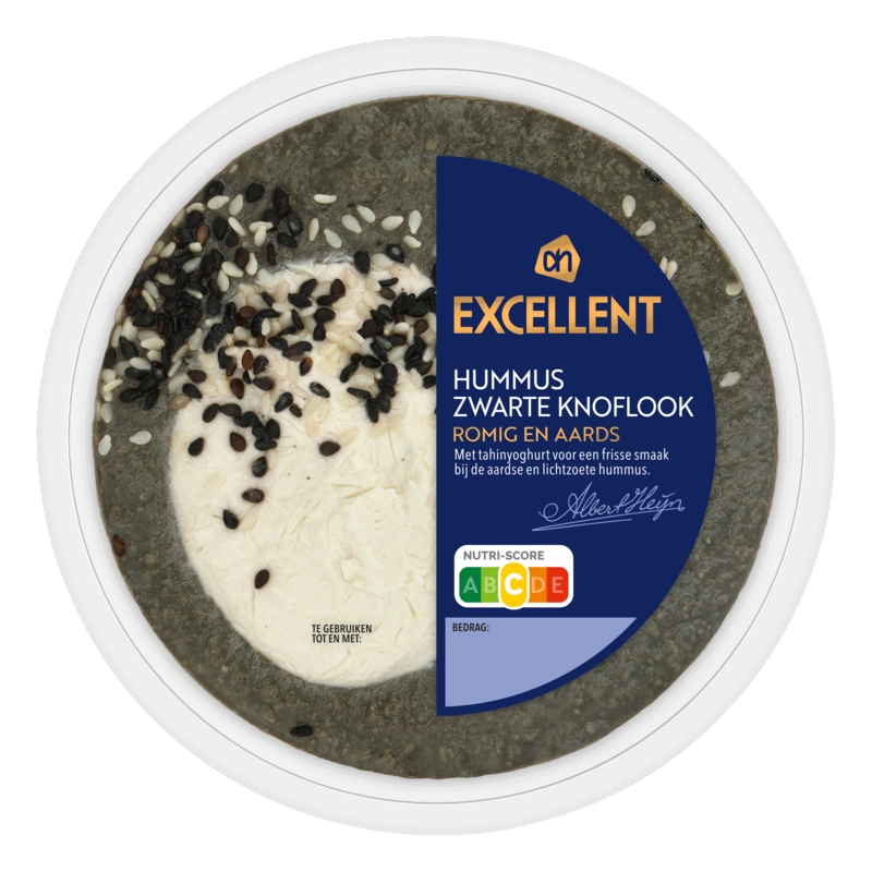 AH Excellent Hummus zwarte knoflook