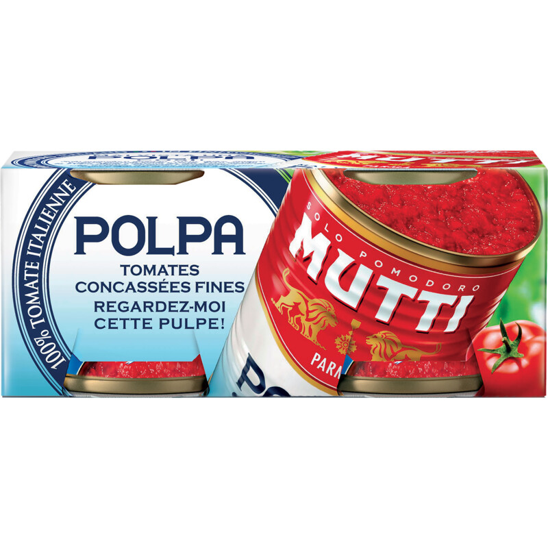 Een afbeelding van Mutti Polpa fijne tomatenpulp 2-pack
