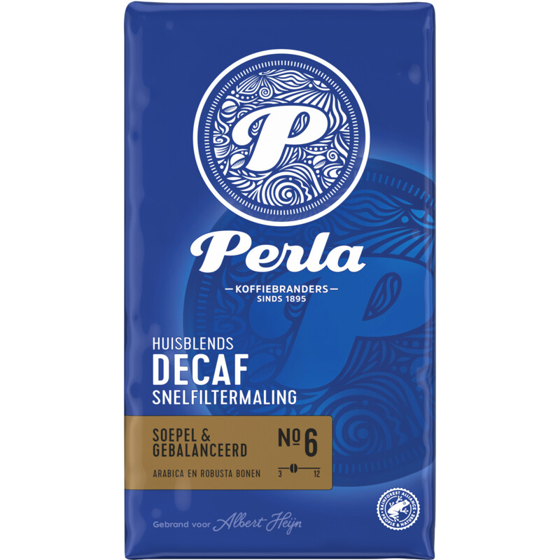Een afbeelding van Perla Huisblends Decaf snelfiltermaling
