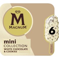 Een afbeelding van Magnum Mini white chocolate & cookies