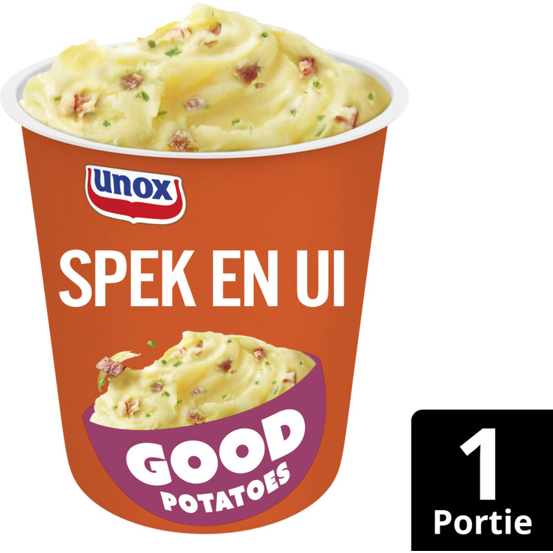 Een afbeelding van Unox Good potatoes spek en ui