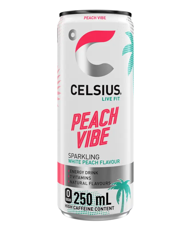 Live Fit Peach Vibe Sparkling White Peach Flavour