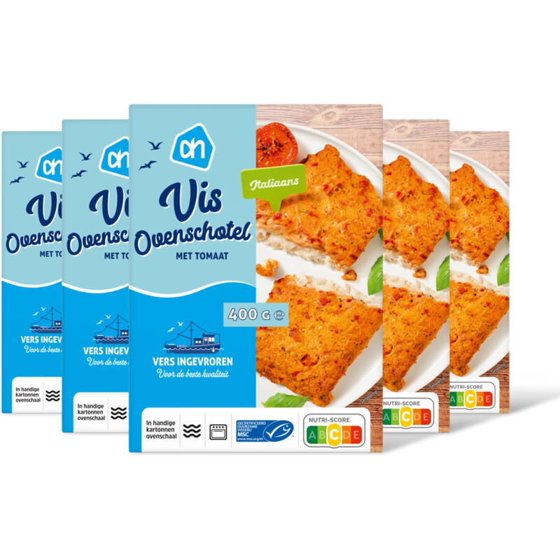 AH Vis ovenschotel met tomaat 5-pack