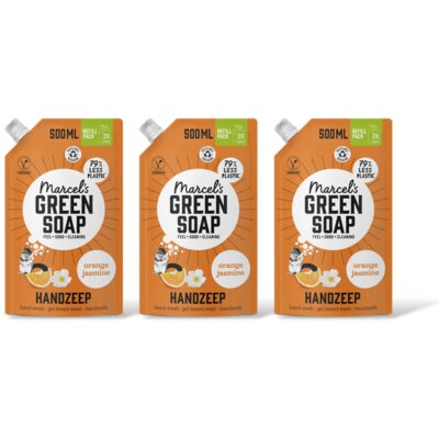 pdp-image-Marcel's Green Soap Handzeep orange & jasmin navul 3pack