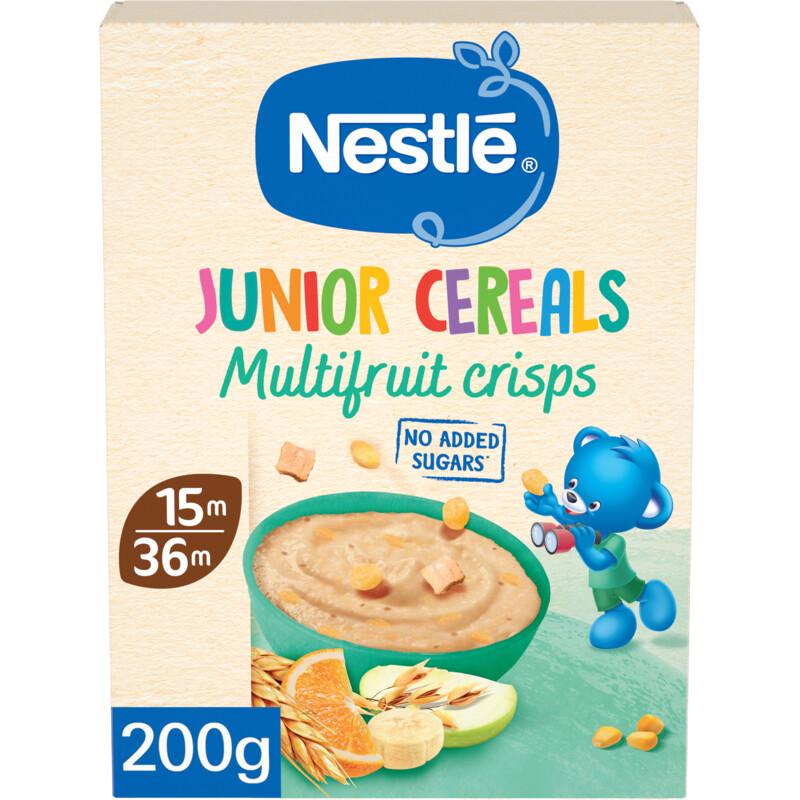 Een afbeelding van Nestlé Junior cereals multifruit crisps 15m+