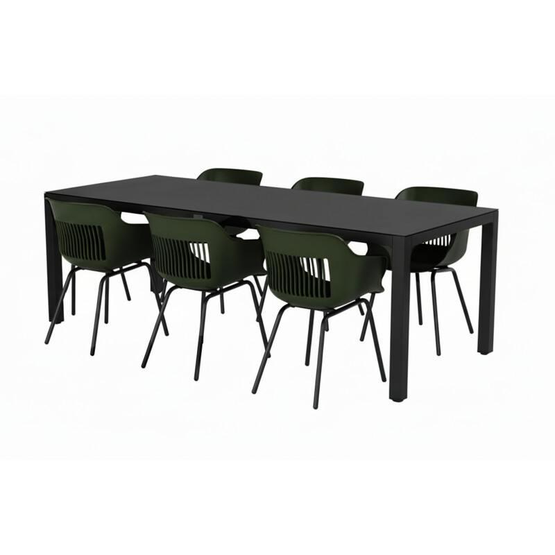 Hartman Combideal diningset Jill 220 moss groen