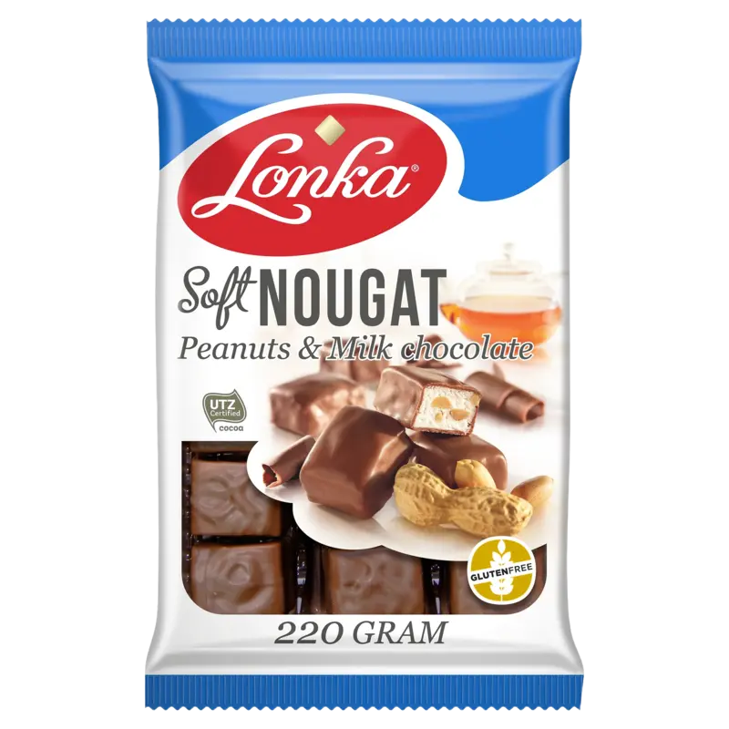 Soft nougat pinda's & melkchocolade