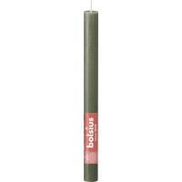 Een afbeelding van Bolsius Dinerkaars rustiek olijfgroen 27cm