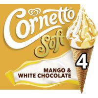 Een afbeelding van Ola Cornetto soft mango & white chocolate