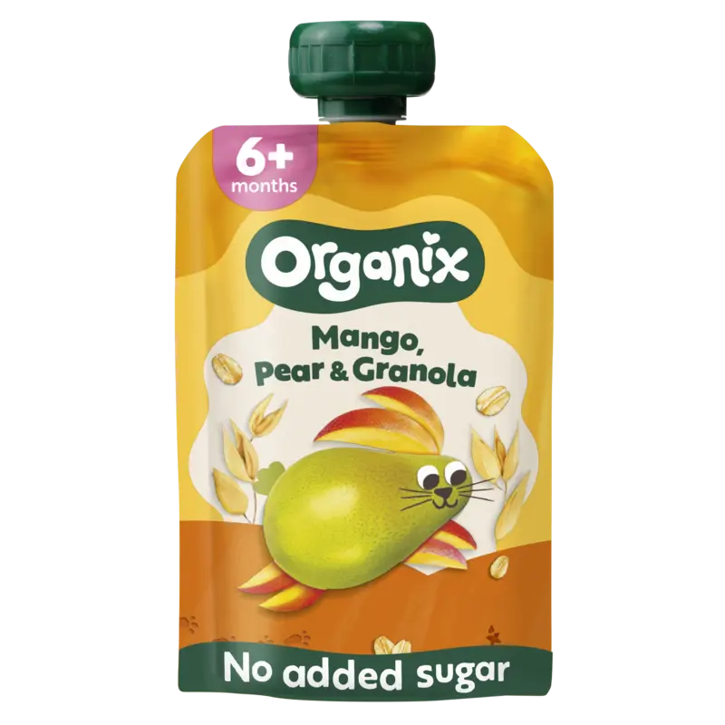 Knijpfruit Mango, Peer & Granola 6 Maanden