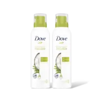 Dove Coconut oil shower mousse 2-pack
