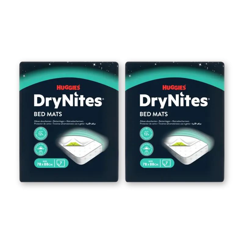 DryNites bed mats 2-pack