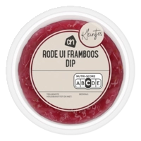 AH Rode ui framboos dip kleintjes