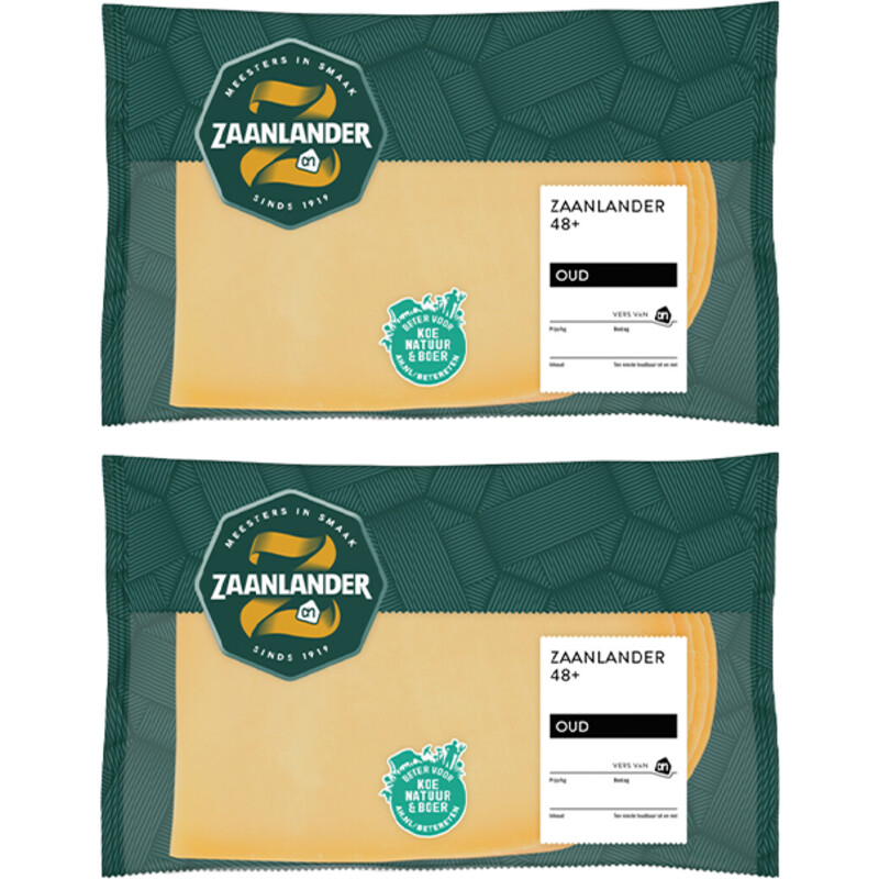 Een afbeelding van AH Zaanlander Oud 48+ plakken 2-pack