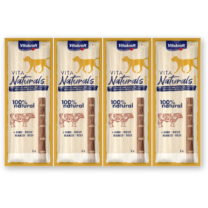 Vitakraft Vita naturals dog stick rund 4-pack