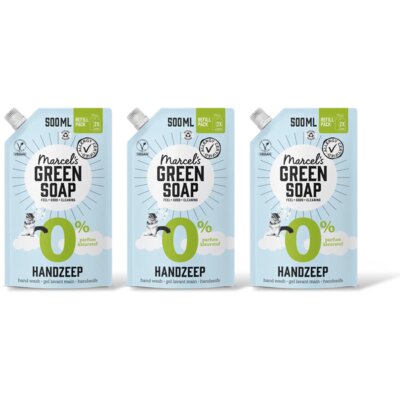 pdp-image-Marcel's Green Soap Handzeep 0% refill 3pack