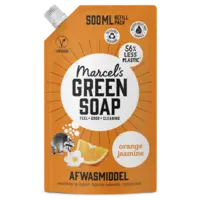 Marcel's Green Soap Afwasmiddel orange jasmine navulling
