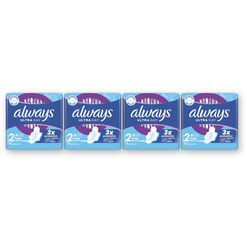 Always Maandverband Long Wings 4-pack