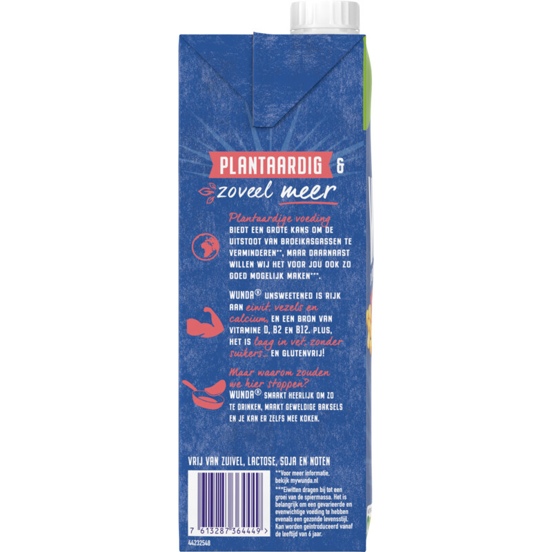 Een afbeelding van Wunda Unsweetened plantaardig
