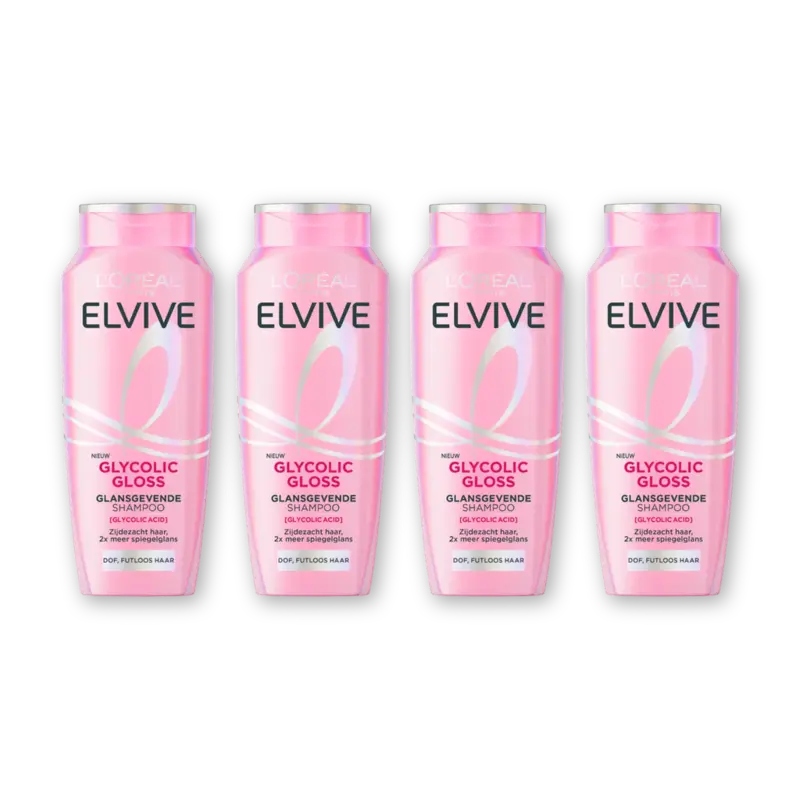 L'Oréal Paris Elvive Glycolic gloss shampoo 4-pack
