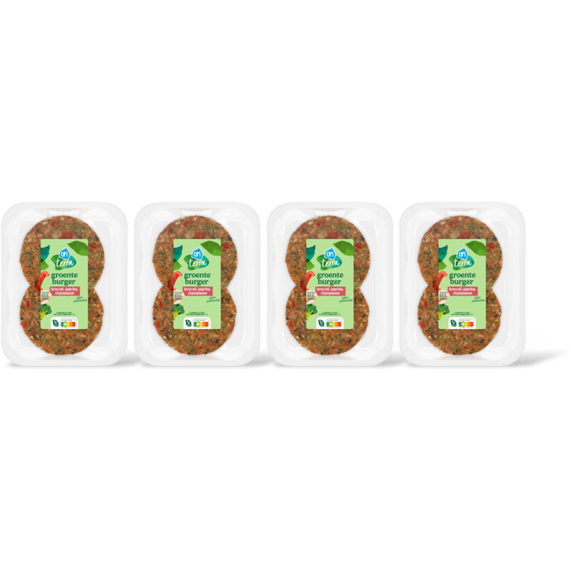 AH Terra Groenteburger broccoli paprika 4-pack