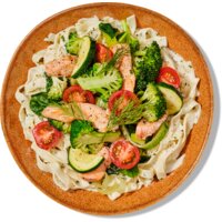 Een afbeelding van AH Stoommaaltijd zalm roomsaus