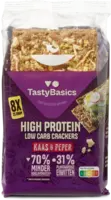 TastyBasics Low carb-high protein cracker kaas peper