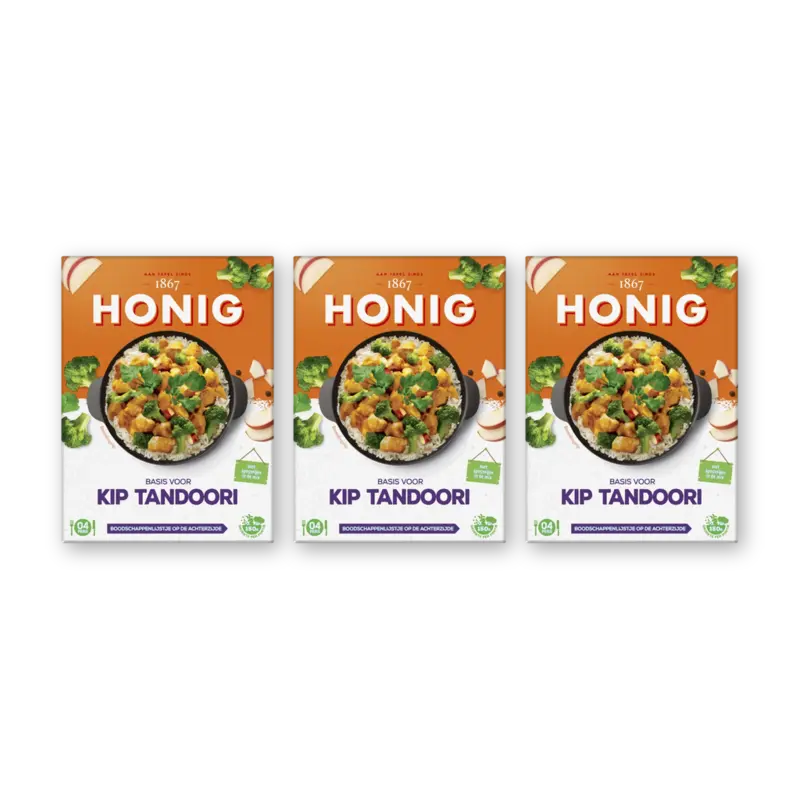 Honig Basis voor indiase tandoori 3-pack
