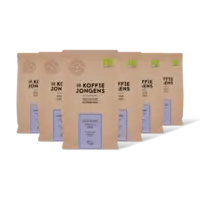 De Koffiejongens Dark roast koffiebonen 6-pack