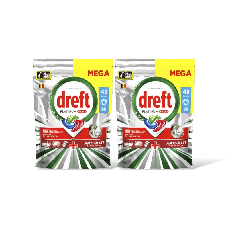 Dreft Platinum+ vaatwastabletten original 2pck