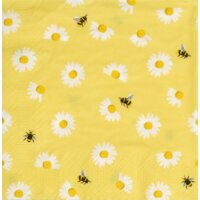 Een afbeelding van AH Servet madeliefjes 33x33cm