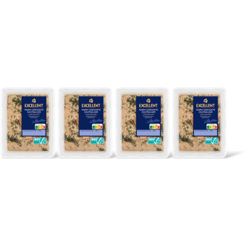 AH Excellent Warm gerookte zalmsalade luxe salade 4pk