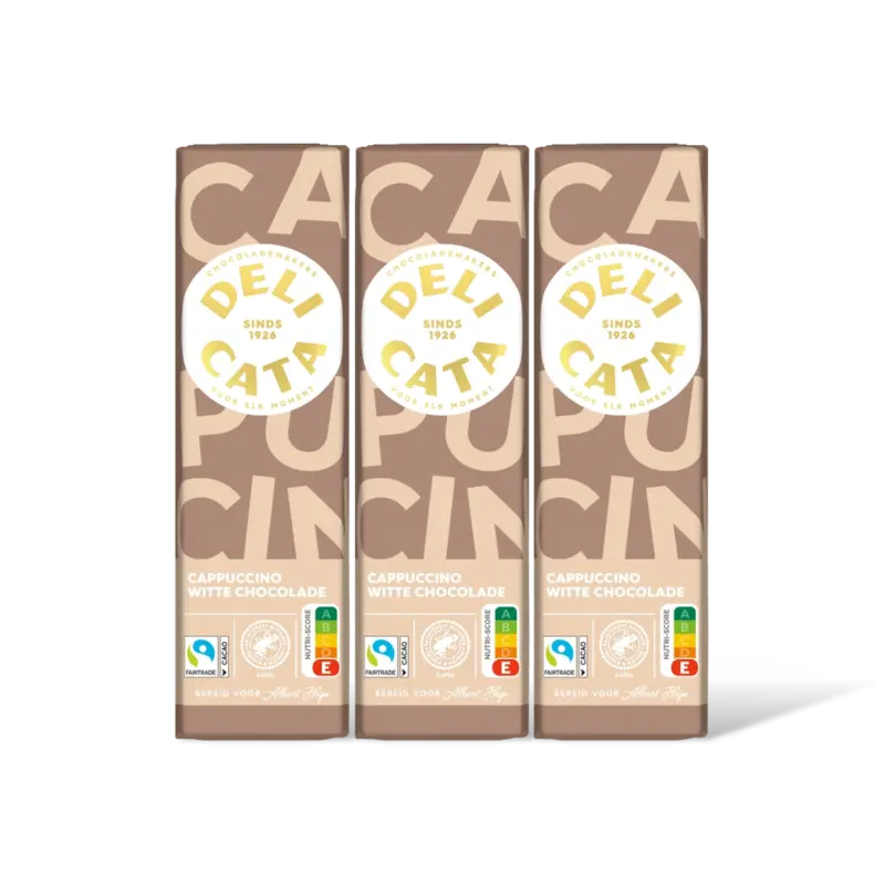 Delicata Reep witte chocolade cappuccino 3-pack