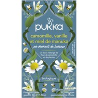 Een afbeelding van Pukka Chamomile vanilla manuka honey