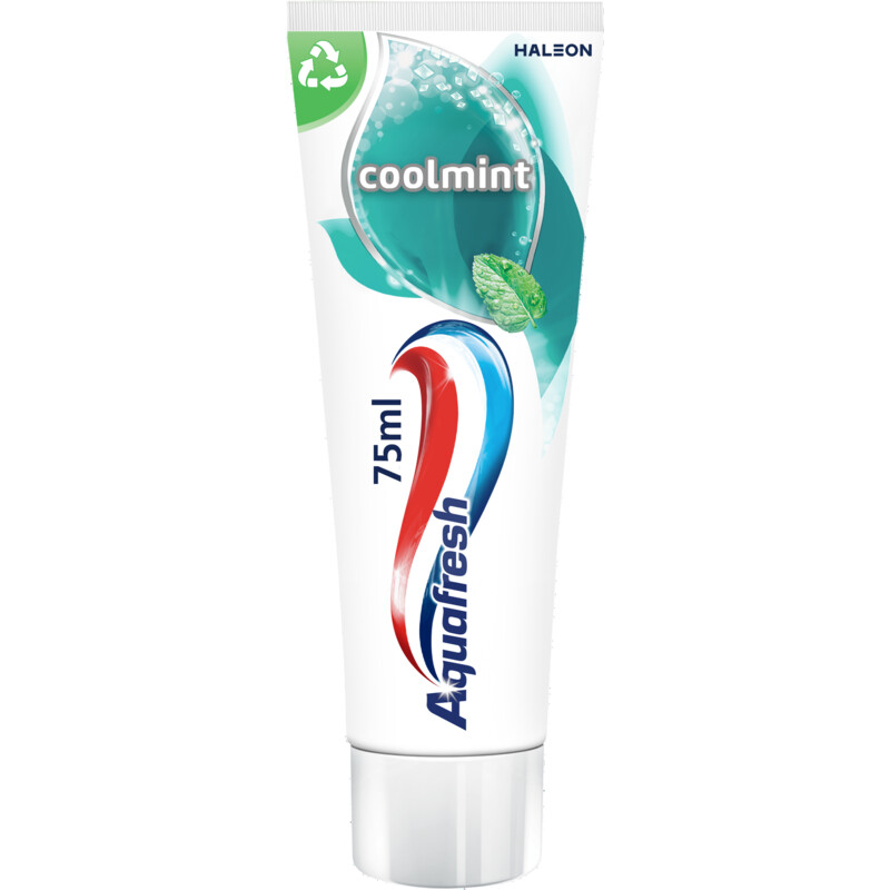 Een afbeelding van Aquafresh Cool mint tandpasta voor gezonde tanden